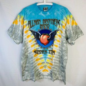 Liquid Blue Allman Brothers Band 2005 Summer Tour Concert Tie Dye T-Shirt Large